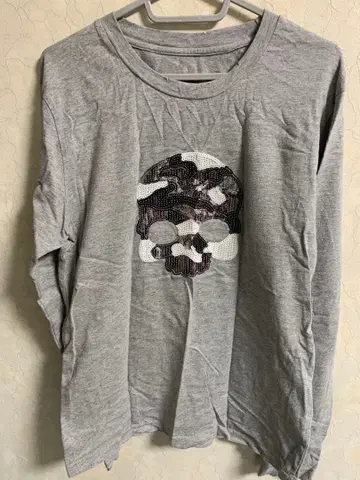 HYDROGEN 스컬 디자인 긴팔 티셔츠 M