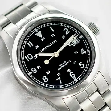 HAMILTON 새상품급 카키 필드 오토 H704150 남성용