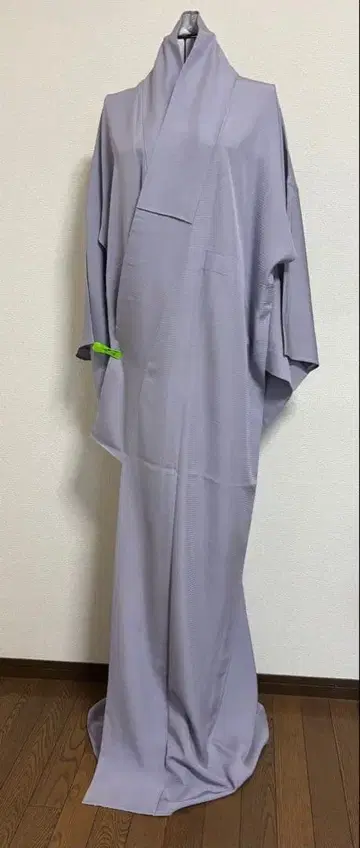 기모노 여름 아이템 이로무지 보라색 순수 실크