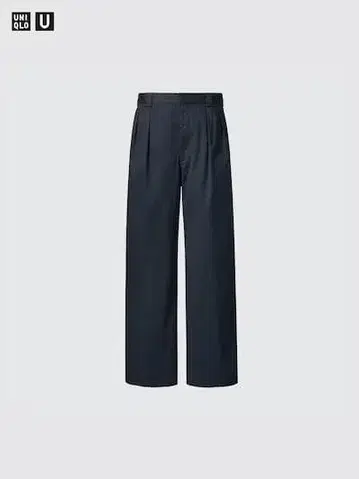 UNIQLO U 유니클로U 2024SS 봄/여름 턱 와이드 팬츠 네이비