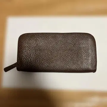 츠치야 가방 톤 오일 누메 쿠션 라운드 지퍼 장지갑