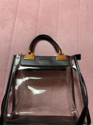 사만사베가 클리어 숄더백