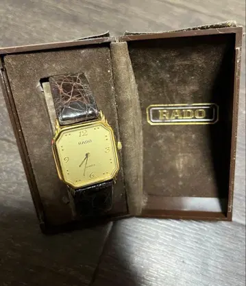 RADO 쿼츠 시계 골드/브라운