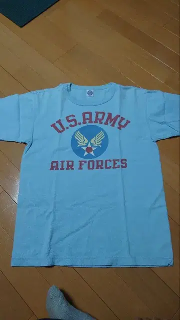 토이즈 맥코이 U.S. ARMY AIR FORCES 티셔츠 스카이블루