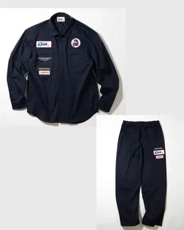 FREAK'S STORE x YAMAHA 대시 팬츠 셋업 네이비