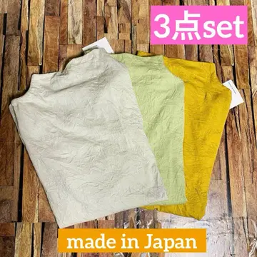 새상품 하자품! 일본 제품 주름 가공 티셔츠 3종 세트