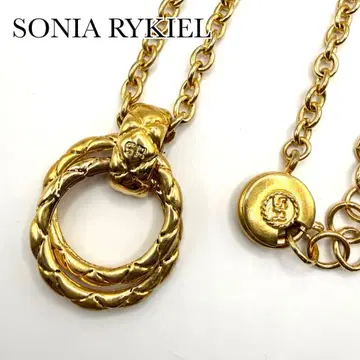 SONIA RYKIEL 소니아 리키엘 더블 링 롱 목걸이