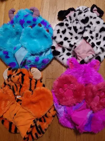 디즈니 샐리 101 티거 체셔 고양이 팬캡 세트