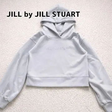 JILL by JILL STUART 숏 기장 후드티 그레이