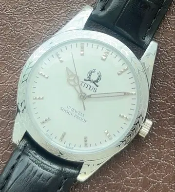 빈티지 TITUS 남성용 손목시계 수동 와인딩 시계