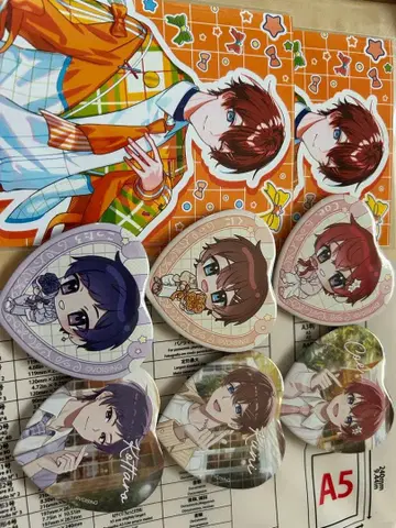 스타폴라 하트형 캔뱃지 6개 세트