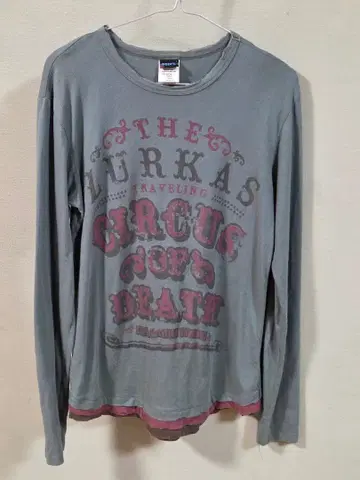 55DSL 그레이 프린트 T셔츠 S사이즈