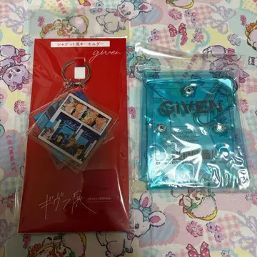 BL 기븐전 카라비너 포함 클리어 파우치 자켓풍 키링