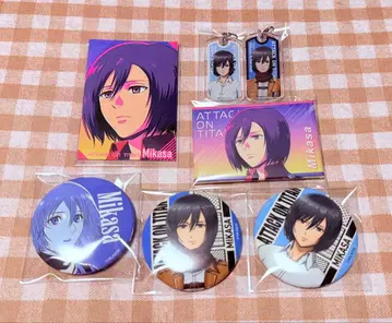 진격의 거인 미카사 witstudio TSUTAYA 캔뱃지 카드