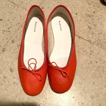 bonitas 오렌지 플랫슈즈
