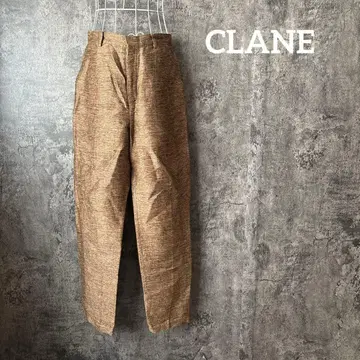 CLANE 클라네 레이어 트위드 팬츠 크롭 팬츠 마 혼방