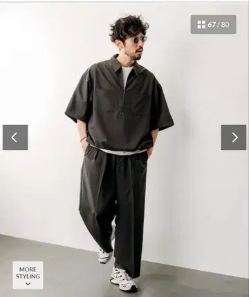 FREAK'S STORE Reflax 릴랙스핏 하프 지퍼 셔츠