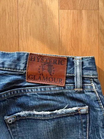 HYSTERIC GLAMOUR 스트레이트 데님 블루