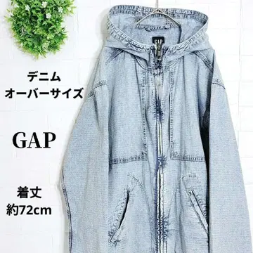 GAP 데님 립스탑 아노락 집업 자켓 후드 남성용