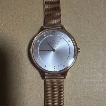 SKAGEN 손목시계 쿼츠 실버/로즈 골드