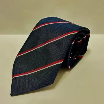 Benson & Clegg 네이비 스트라이프 넥타이
