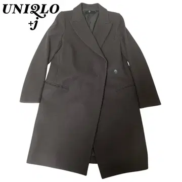 UNIQLO+J 더블 브레스트 체스터 코트 유니클로+J 다크 브라운