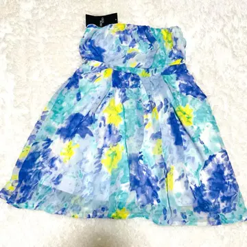 CECIL Mc BEE 세실 맥비 꽃무늬 베어 튜닉 블루 택 포함