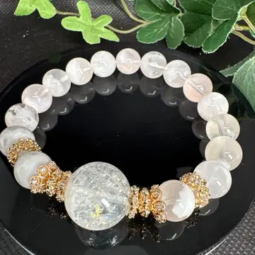 세리사이트 인 쿼츠 무지개 세리사이트 인 로즈쿼츠 팔찌