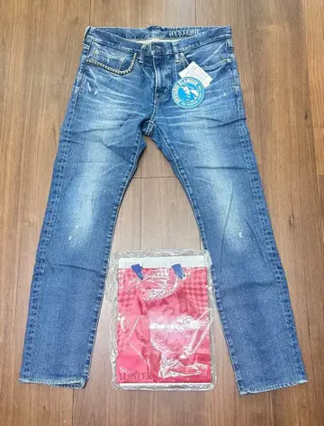 HYSTERIC GLAMOUR 데미지 데님 팬츠 W31 L32