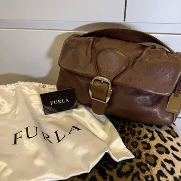 00s archive FURLA brown leather bag y2k