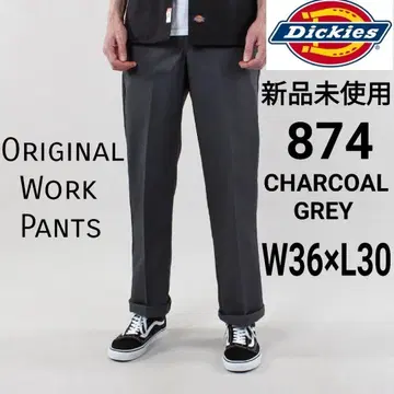 미사용 새상품 디키즈 874 워크 팬츠 W36 x L30 차콜 CH