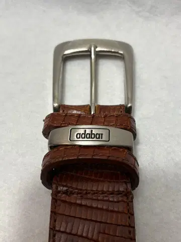 adabat 브라운 가죽 벨트