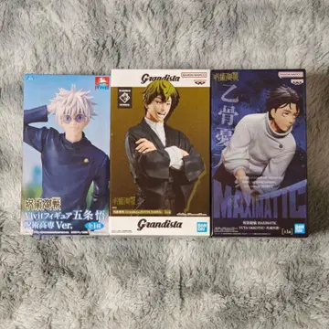 주술회전 옷코츠 유타 젠인 나오야 고죠 사토루 피규어 3체 세트