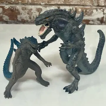 [ 2체 세트 ] 고질라 피규어 소프트 비닐 US판 에메고지 반다이