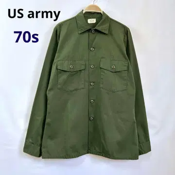 70s 미군 OG507 유틸리티 셔츠 밀리터리 셔츠 S163