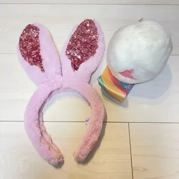 디즈니 부활절 토끼 머리띠 꼬리 세트