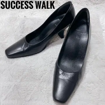 와코루 서세스 워크 리얼 가죽 펌프스 포멀 블랙 힐