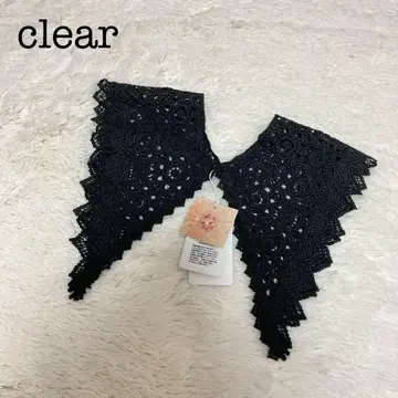 새상품급 clear 탈부착 카라 블랙 귀여운 페미닌 무드