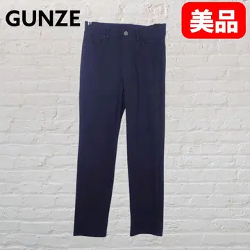 군제 스트레치 팬츠 네이비 M 슬림 레그 편안한 팬츠