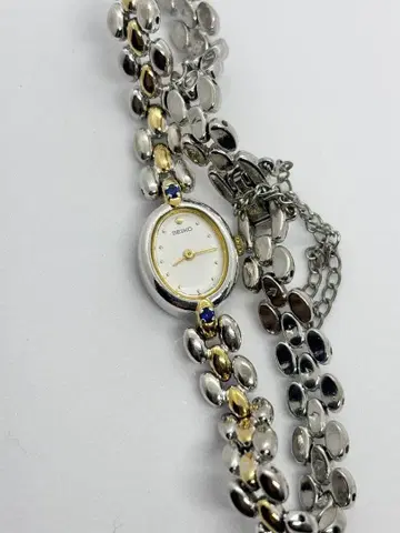 작동품 SEIKO 쿼츠 1E20-6160 여성용