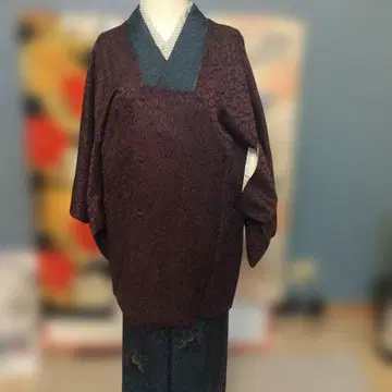 전통적인 보라색 순수 실크 도기쿄 숄 포함 인체 160cm 대응