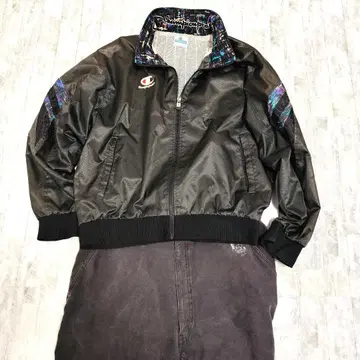 [ 초레어 ] Champion 테크 트랙 자켓 블랙 Y3K 아카이브 L