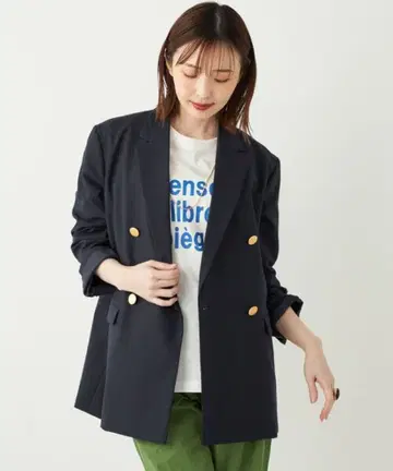 SHIPS colors 메탈 버튼 블레이저