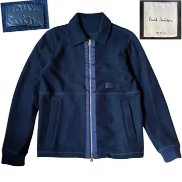 새상품급 폴스미스 울 집업 블루종 자켓 M 네이비