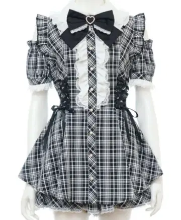 시크릿허니 사이드 레이스업 오프숄더 반팔