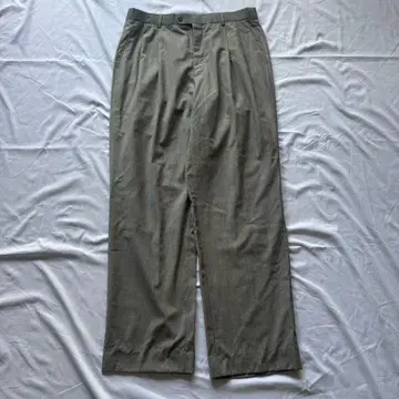 vintage 와이드 팬츠 슬랙스 체크 무늬 시티 보이 노옴코어