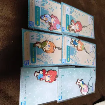 5등분의 신부 제일복권 러버 스트랩 세트