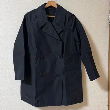 MARGARET HOWELL 블랙 더블 브레스트 코트 사이즈 I