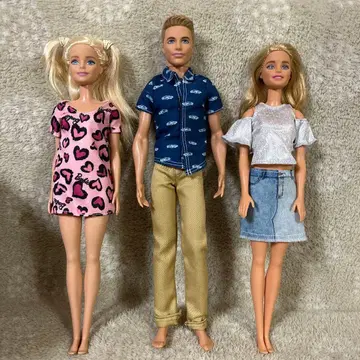 바비 인형 3체 세트