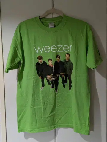 [ 귀중 ] Weezer 그린 앨범 티셔츠 ( 사이즈 M GILDAN )